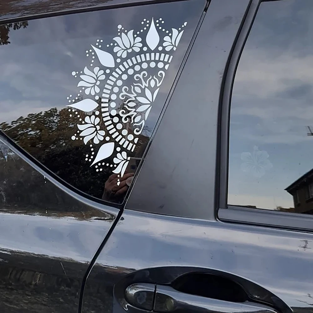 

Mandala Car Decal Vinyl Stickers Windows Hood Decals Lotus Flower Decorative Ornament Vinyl Accessories Waterproof Parts