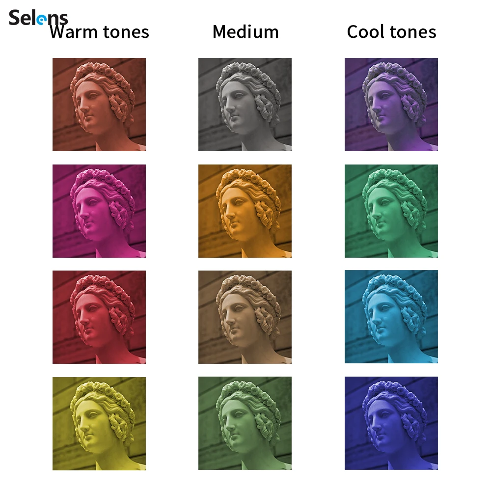 Selens 20pcs SE-CG20 Flash Gel Color Filters Photo Studio Kits Photography Accessories Speedlight Lighting Control Modifier