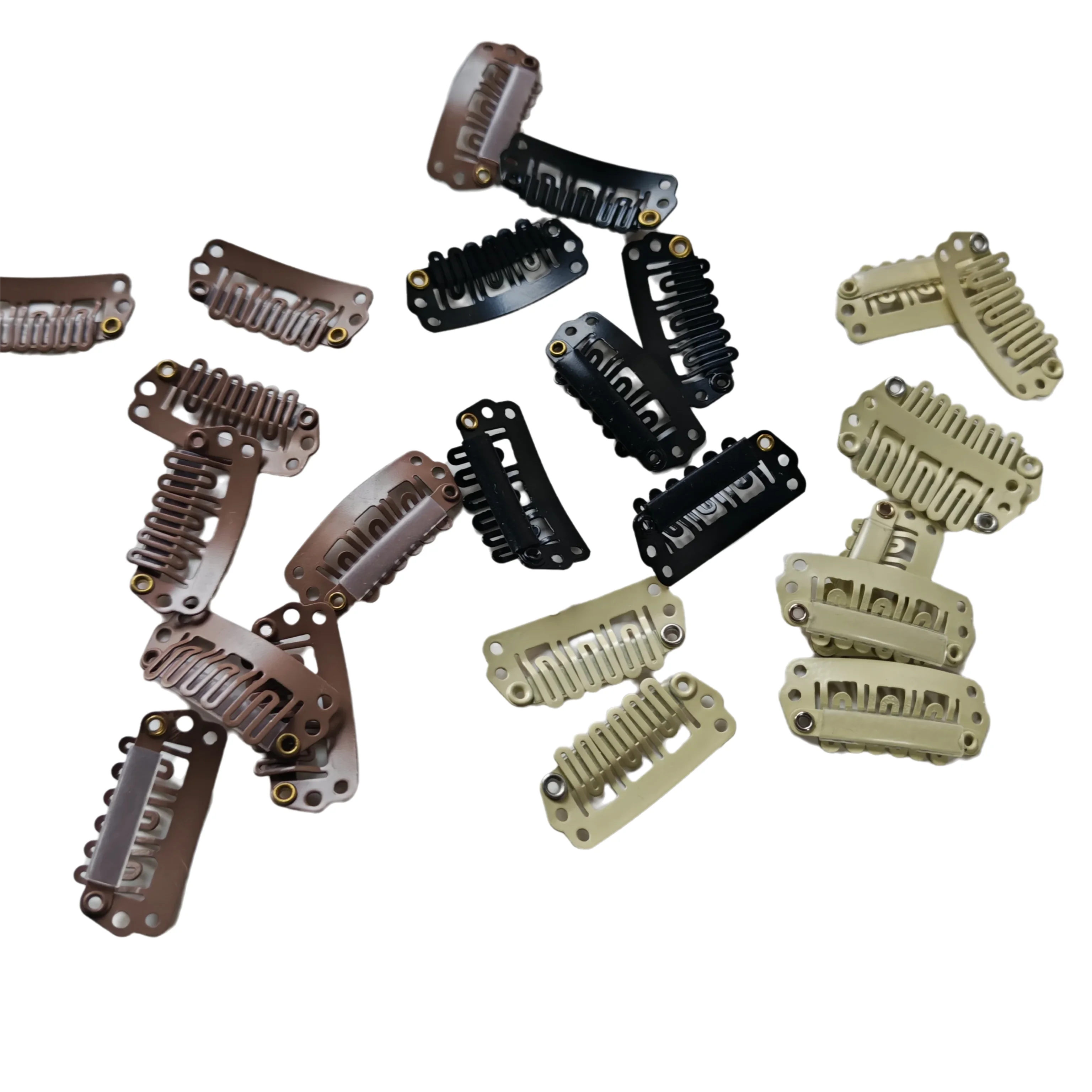Moresoo U-Shape Snap Clips for Hair Extensions 100PCS Clips Ins for Hair Ext Clips for Women Hair Extensionsnsions