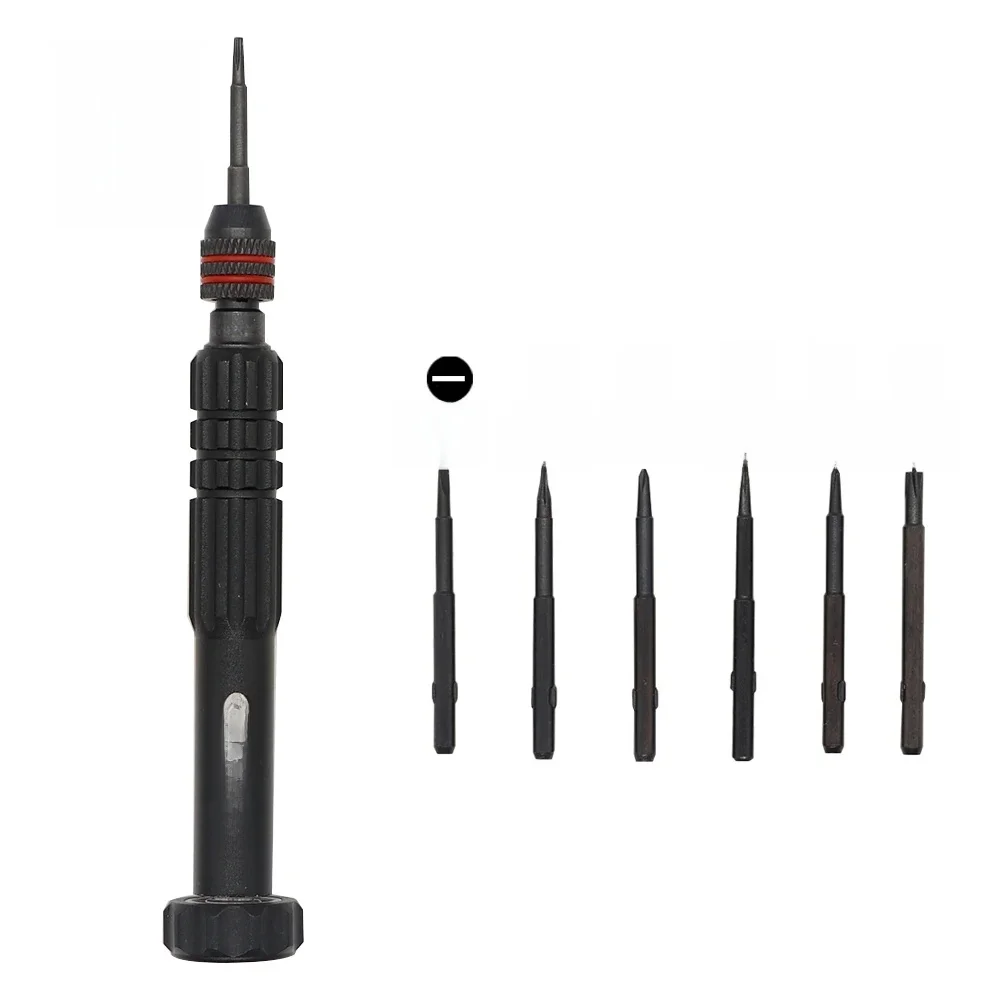 Zestaw wkrętaków precyzyjnych 6 w 1 Phillips Pentalobe Torx Zestaw końcówek wkrętaków krzyżowych do iPhone'a 11 do 15 Pro Max Narzędzia ręczne otwarte — zdjęcie 2