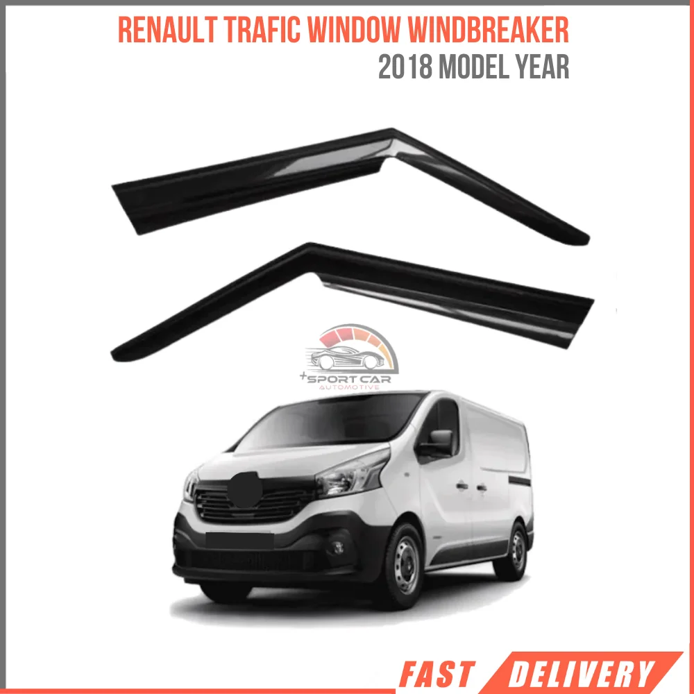 FOR RENAULT TRAFIC 2006-2017 Glass windbreaker Sport Style 2 piece car rain protection Sport Style accessory-Free Shipping