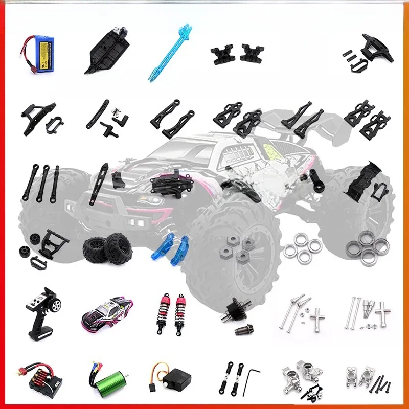 SCY 16101 PRO 16102 PRO 16103 PRO RC voiture pièces de mise à niveau en métal sans brosse pièces de bricolage pièces originales arbre d'entraînement d'engrenage de moteur sans brosse