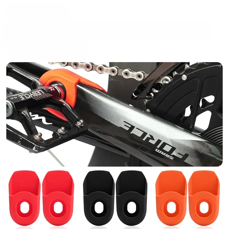 AliExpress LeBycle LEBYCLE Bicycle Crank Protector Carbon Crankset Silicone Gel Cover Protective Sleeve Bicycle Boots 2pcs Bicycle Accessories