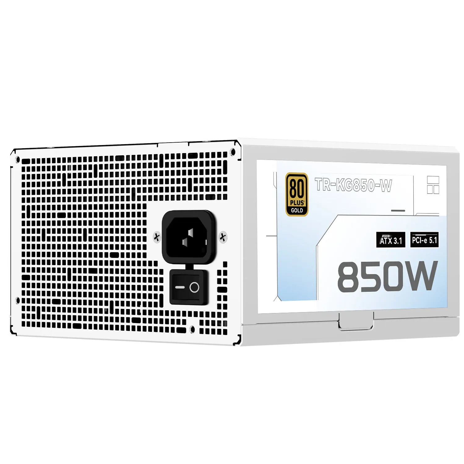 Thermalright TR-KG850 Medalla de oro blanco fuente de alimentación totalmente modular/soporte ATX3.1/voltaje 100-240V/850W/750W compatible con PCI-E5.1