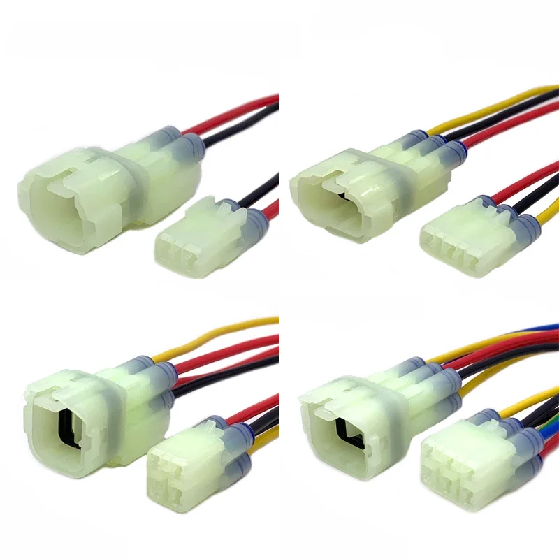 1 jeu de connecteurs de câbles électriques Radar à inversion automatique, 2 3 4 6 broches 2.2mm, prise de faisceau de câbles mâle femelle étanche 6187 – 2181