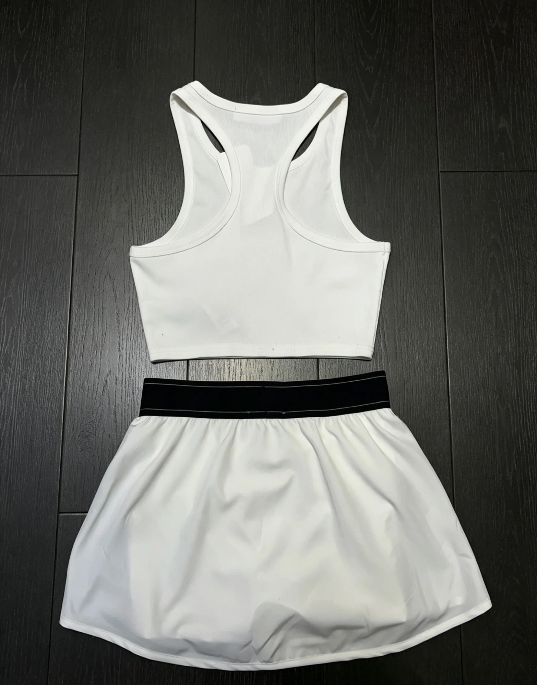 

2026 Summer Women's Simple Sporty Breathable Versatile Two-Piece Set - Women's Two-Piece Blouse with Skirt