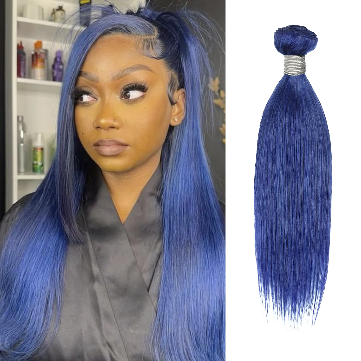 

Волосы Uniq, 100% натуральные человеческие волосы, бразильский пучок волос, прямые волосы