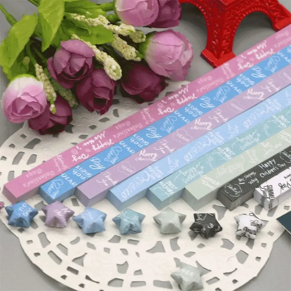 540 Blatt Origami-Papier für Sterne, DIY Handwerk, Glücksstern-Papier, Origami-Stern-Papierstreifen für Papierkunst und Basteln