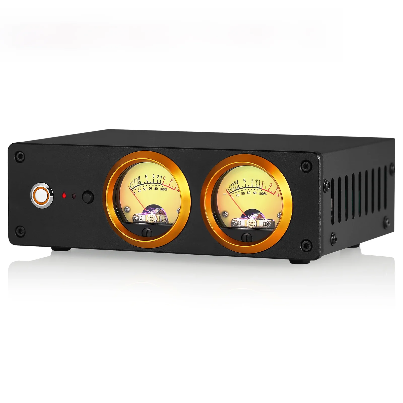 Douk Audio T13 Mini Préampli Phono pour la Maison, Colorables MM, Bureau, Sauna, Amplificateur de Téléphone, Enregistrement Postérieur, VU-mètre pour Touristes