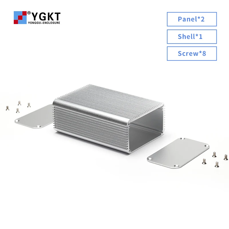 Aluminum battery box control circuit board current regulator housing industrial equipment extruded custom enclosure J21 80*45mm