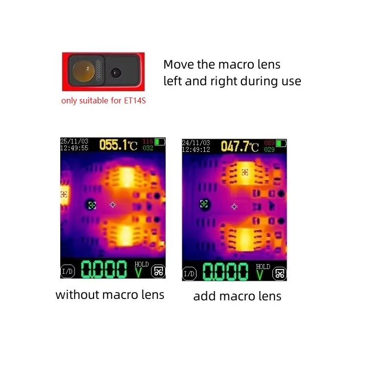 Macro Lens for TOOLTOP ET14S Thermal Camera