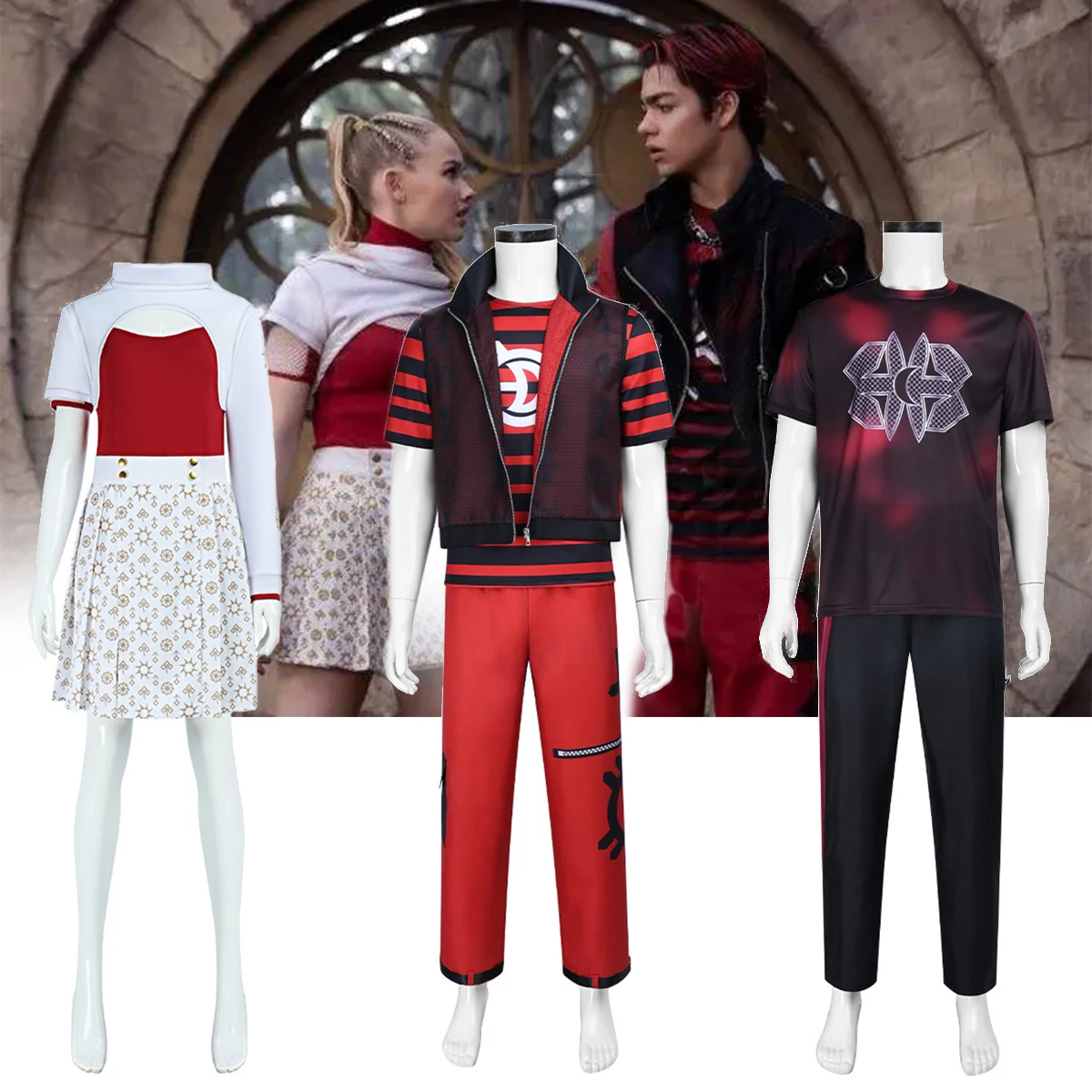 

Взрослый костюм зомби 4, мужской костюм вампира Виктора, костюм для косплея на Хэллоуин, черная мужская футболка, брюки, женские Daywalker Nova, косплей