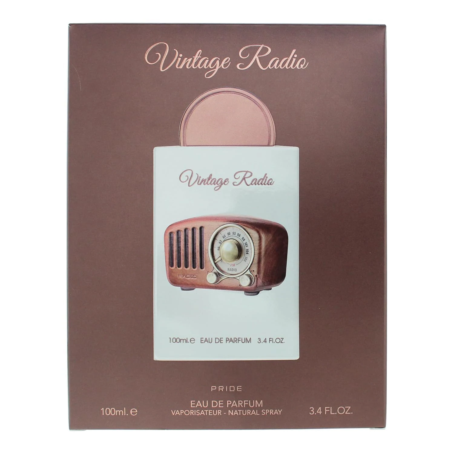 Pride Vintage Radio Eau de Parfum Spray for Unisex – Nostalgic Warm Woody, Spicy & Amber Scent, Long-Lasting Luxury Fragrance, Perfect Gift, 3.4 fl oz / 100 ml view 5