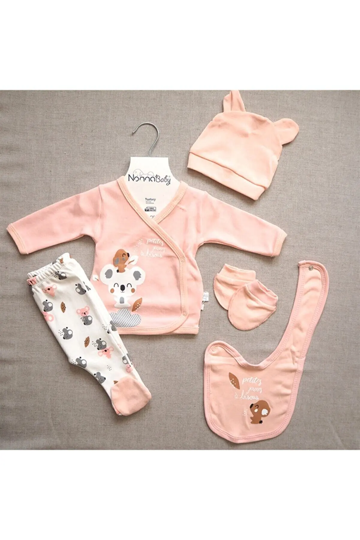 

Baby Girl Newborn Underwear Set Koala Patterned Hospital Outlet 5 Pieces Cotton 0-3 Months