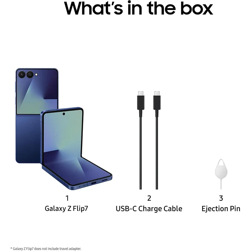 هاتف Samsung Galaxy Z Flip 7 5G AI الذكي Exynos 2500 6.9 بوصة شاشة AMOLED الديناميكية 2X 120 هرتز كاميرا 50 ميجابكسل بطارية 4300 مللي أمبير في الساعة أندرويد