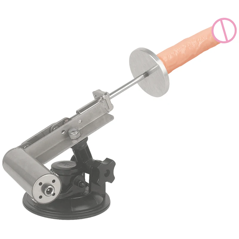 45mm Stroke Mini Telescopic Sex Machine Set with Dildo 60mm Plate Men Women Masturbator Love Machine Telescopic Linear Actuator