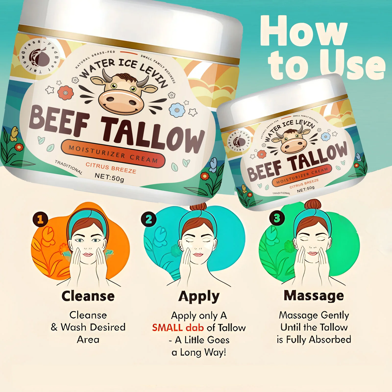 كريم ترطيب الريتينول وزبدة الشيا - يغذي عميقًا بخلاصة الجوجوبا وفيتامين E، ويقلل ويضيء البشرة