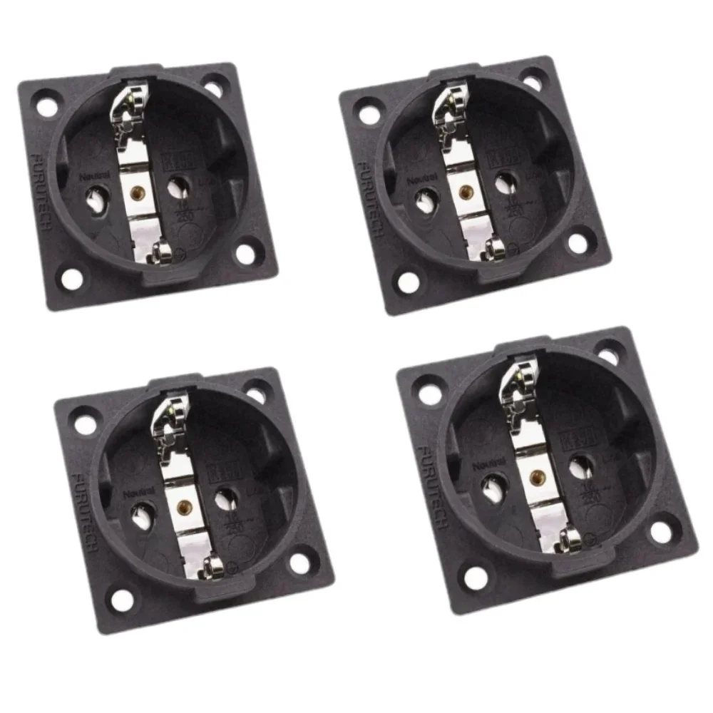 Hifi czysta miedź Schuko gniazdo Furutech pozłacane FI-E30 rod AC 250V 16A ue IEC wtyczka Adapter listwa sieciowa gniazda CE — zdjęcie 2