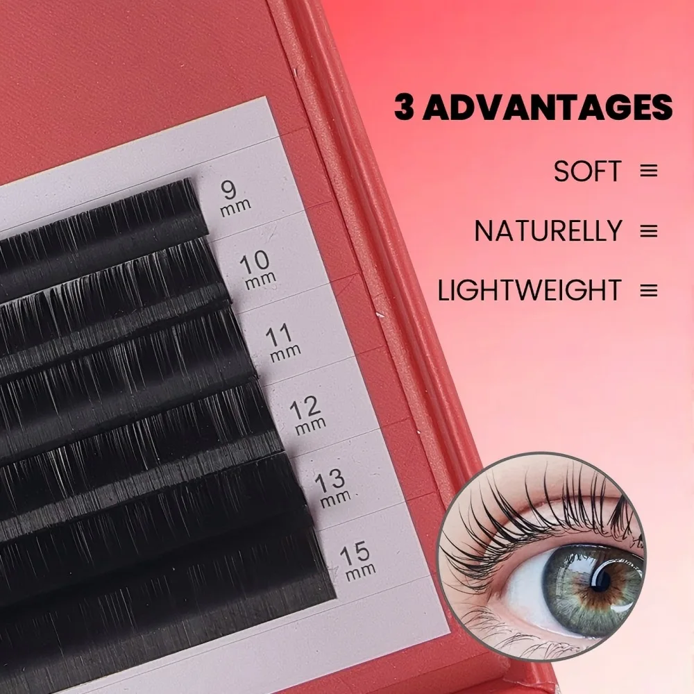 

FÉMICA Matte Black Soft Mink Faux Eyelashes Individual Classic Lashes Extensions Long Length Wholesale Eyelash Extension Trays