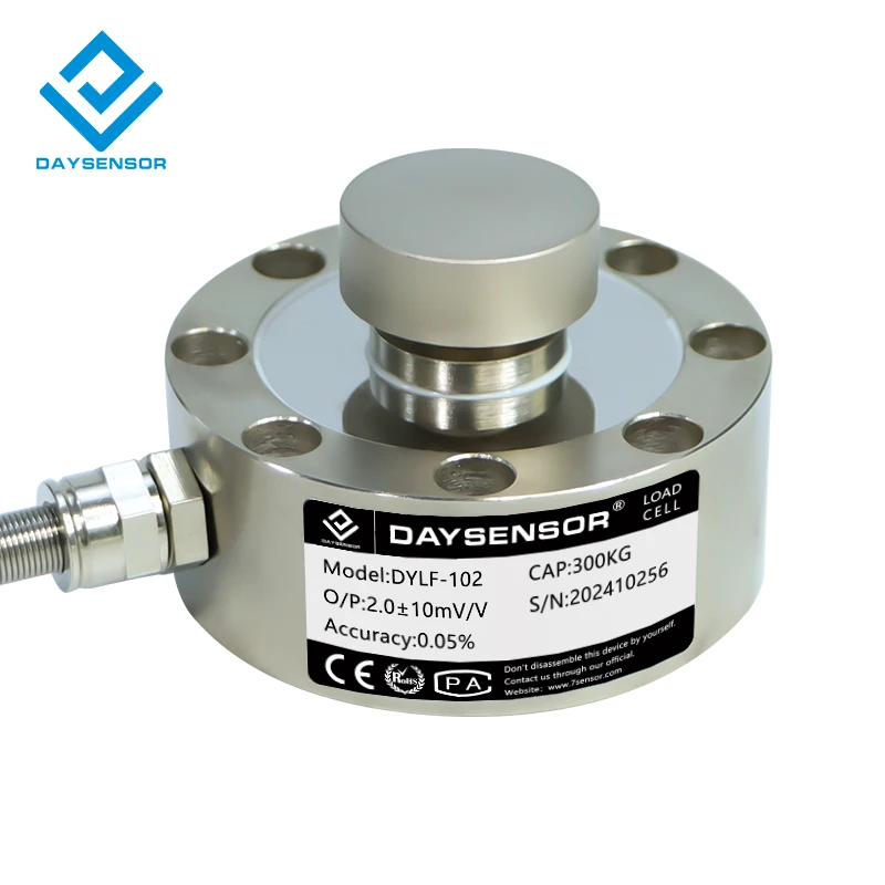 DYLF-102 1000 tons storage tank alloy steel kit weighing scale custom donut through hole washer type compression load cell