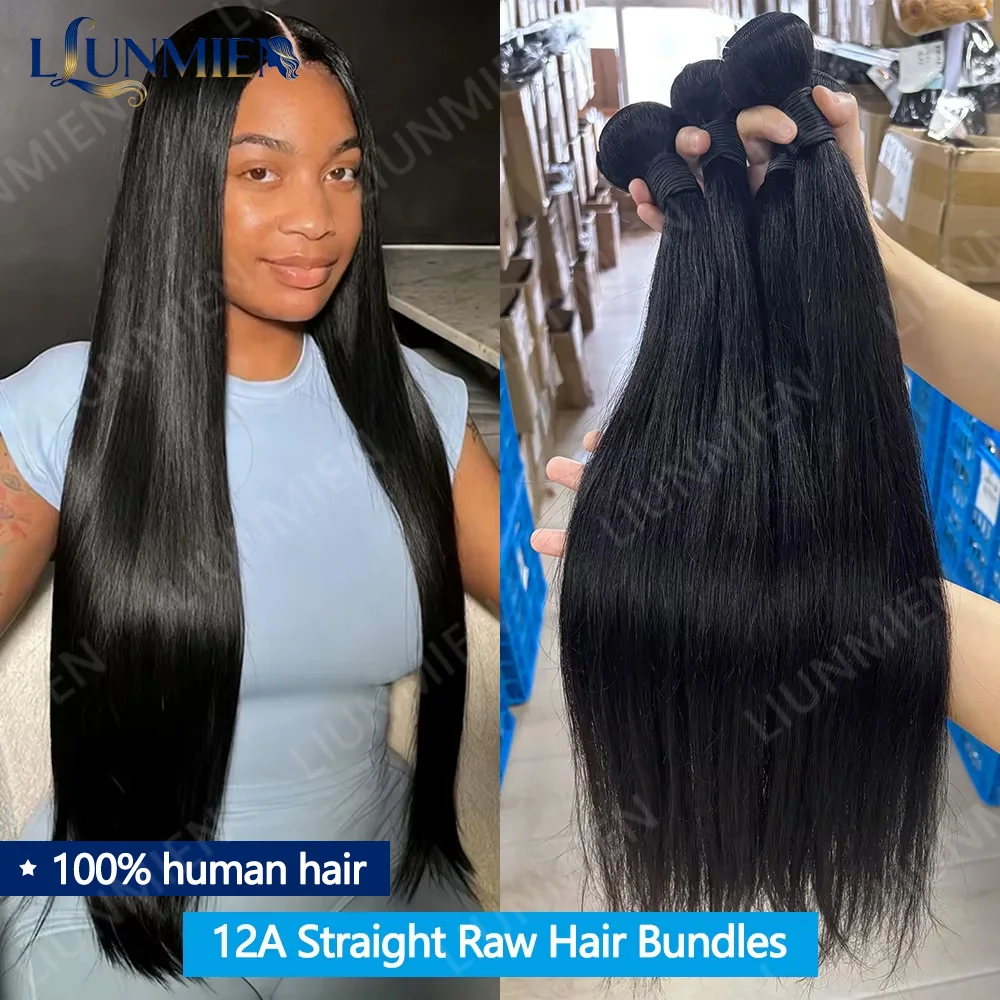 26 pouces tissage cheveux humains brésilien cheveux bruts armure 12A meche cheveux à tresser 100% Human Hair Extensions cheveux