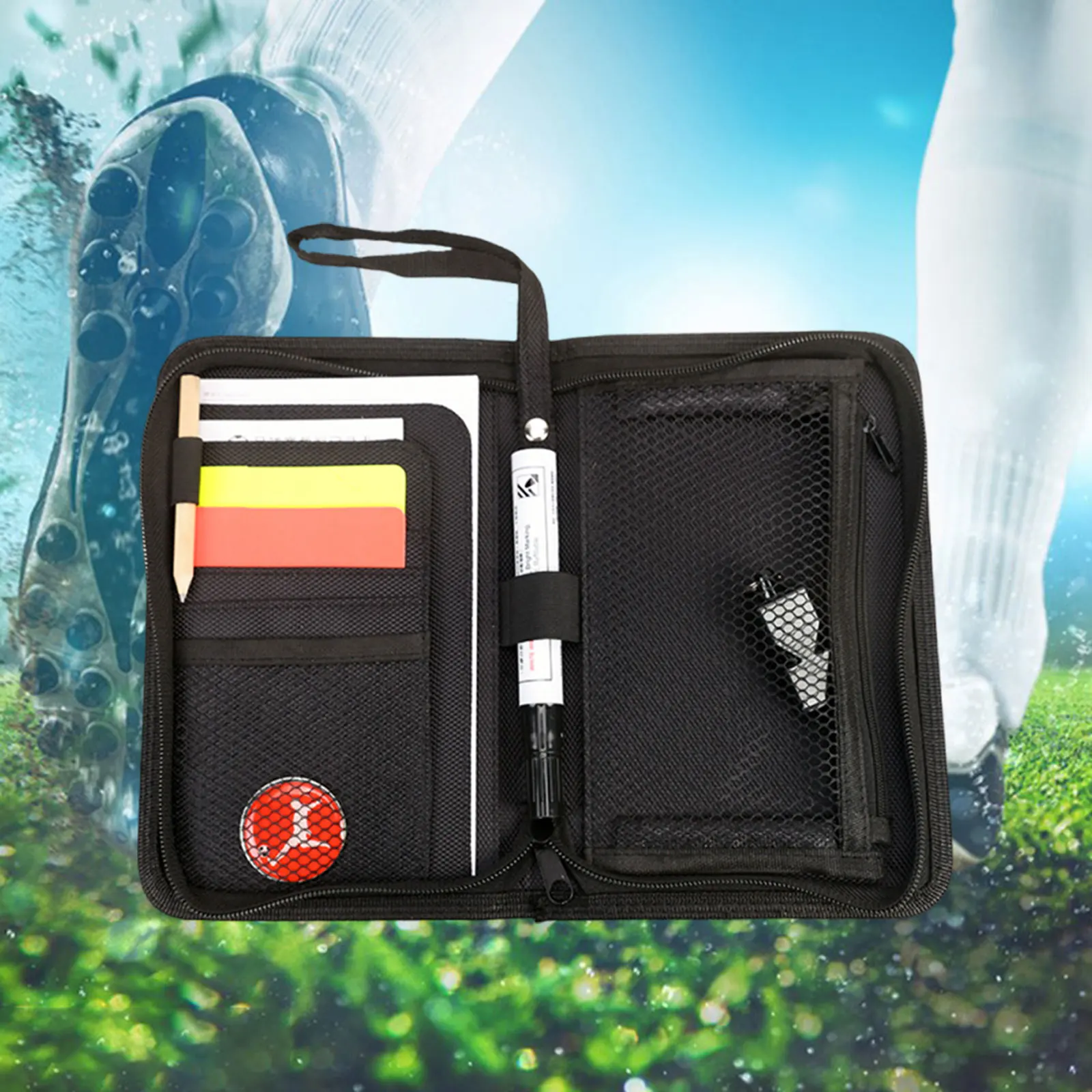 Referee Bag Lightweight Pen Multifunctional Match Training Referee Organizer Equipment Accessories with Pocket Versatile