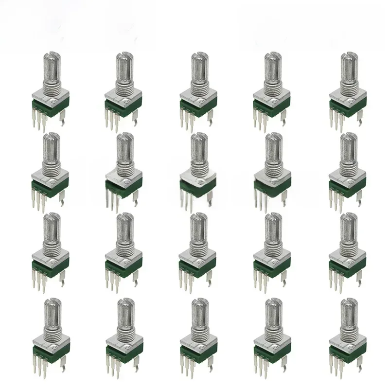 20 szt. Potencjometr RK097 pionowy pojedynczy łącznik B2K 5K 10K 20K 50K 100K 500K 1M Ohm 15mm bez przekładni 3Pin — zdjęcie produktu 7