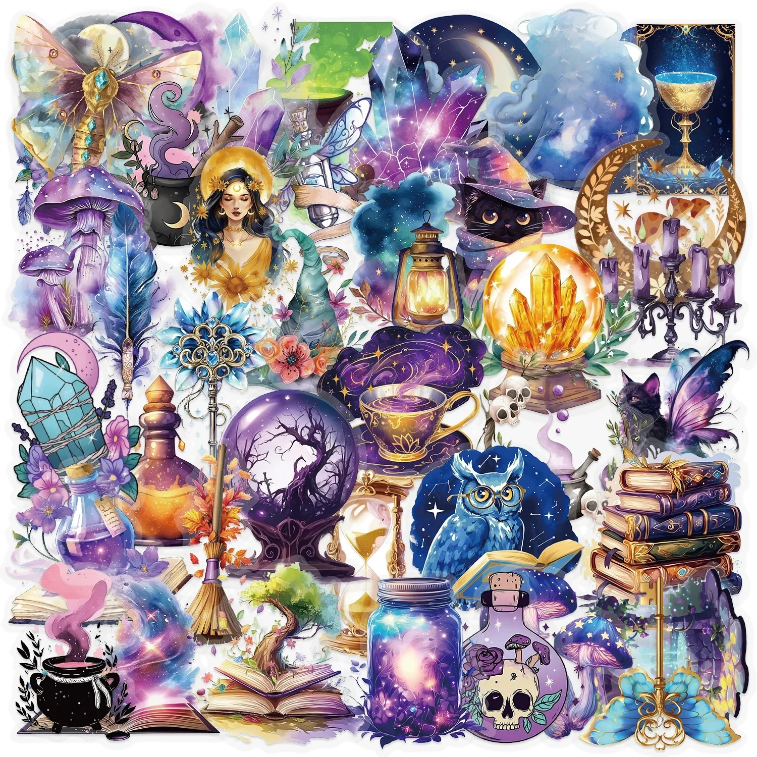 50 sztuk Magic Planet Cartoon Toys naklejki etui na telefon do notebooka Laptop bagaż wodoodporna naklejka PET materiały dekoracyjne — zdjęcie 2
