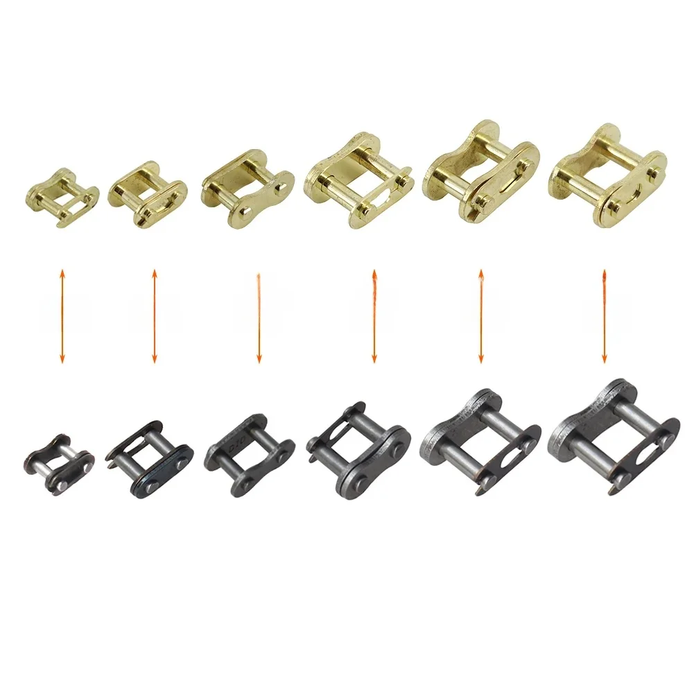 Pièces de rechange pour moto, 25H T8F 420 428 520 530 JOMaster Link Pocket D343 Pit RL, façades Go Kart E Gas Scooter