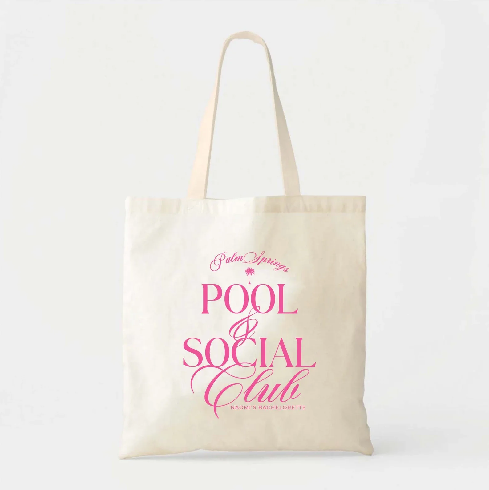 

Pool And Social Club Palm Tree - Bachelorette Totes - Pool Party Bachelorette - Aesthetic Tote - Brides Last Splash - Welcome To