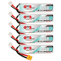 GNB LiPo Battery 2S 7.4V 550mah 90C/180C For RC Quadcopter Helicopter FPV Mini Drone TINY8X Beta75S QX2 120S Parts 7.4V Battery