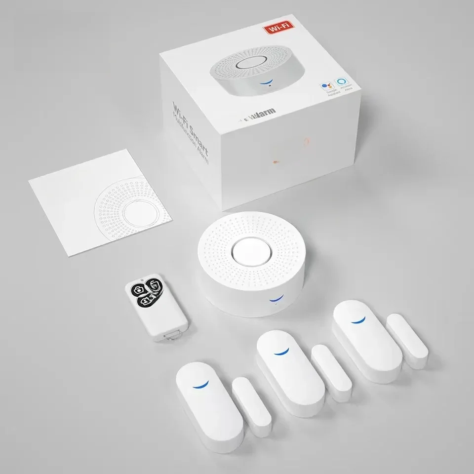 Tuya Wifi inteligentny System alarmowy dla domu 433mhz włamywacz bezpieczeństwa syrena alarmowa inteligentne życie kontrola aplikacji zestawy bezprzewodowy Alarm domowy — zdjęcie 2