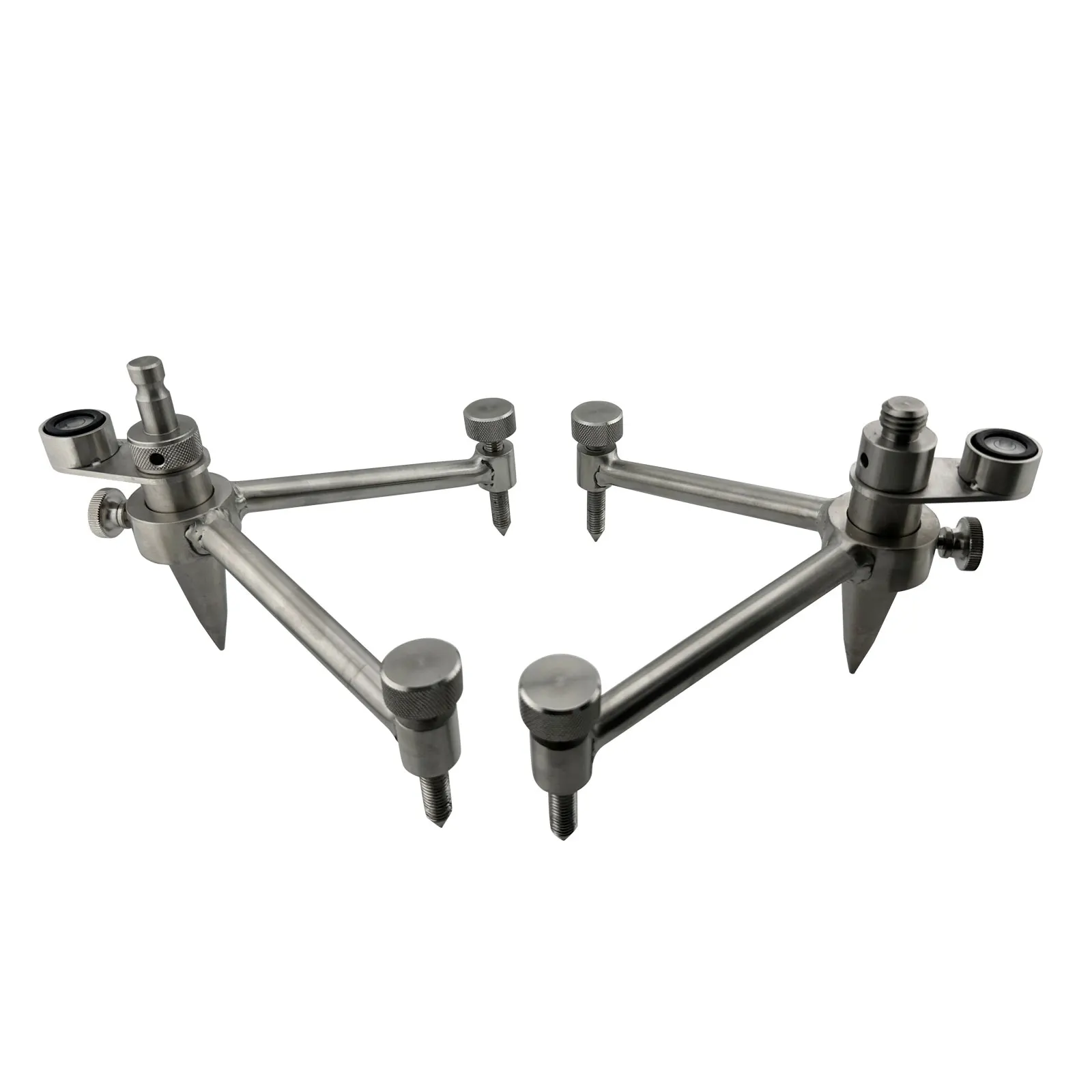 mini-treppiede-per-prisma-da-11-cm-in-acciaio-inossidabile-argento-con-bolle-di-livellamento-per-leica-e-stazione-totale-topografica-con-filettatura-58