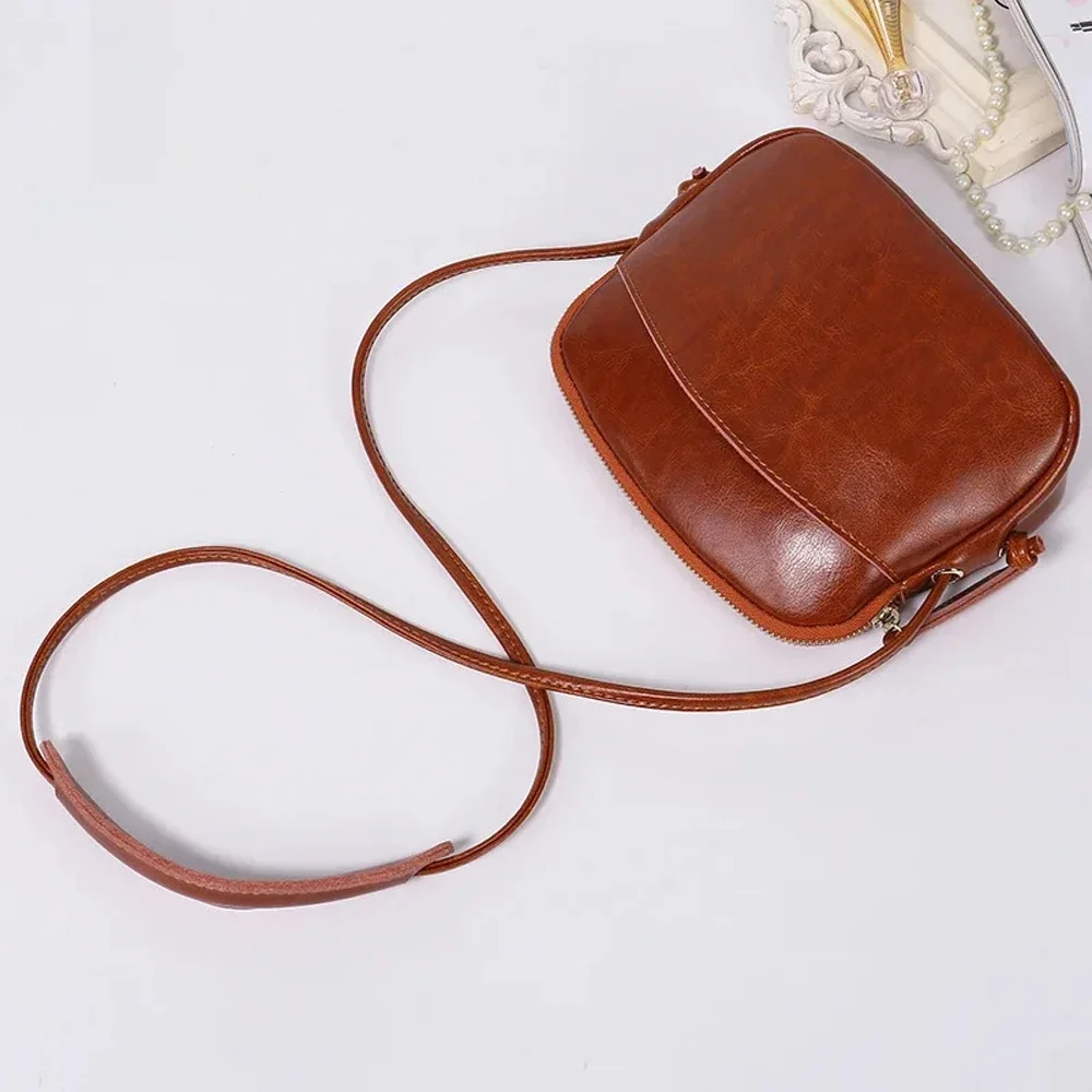 Zency Cute Women Messenger Bag 100% Genuine Leather Soft Skin Girls Shell Travel Handbag Elegant Shoulder Purse Lady Phone Bags — zdjęcie 2