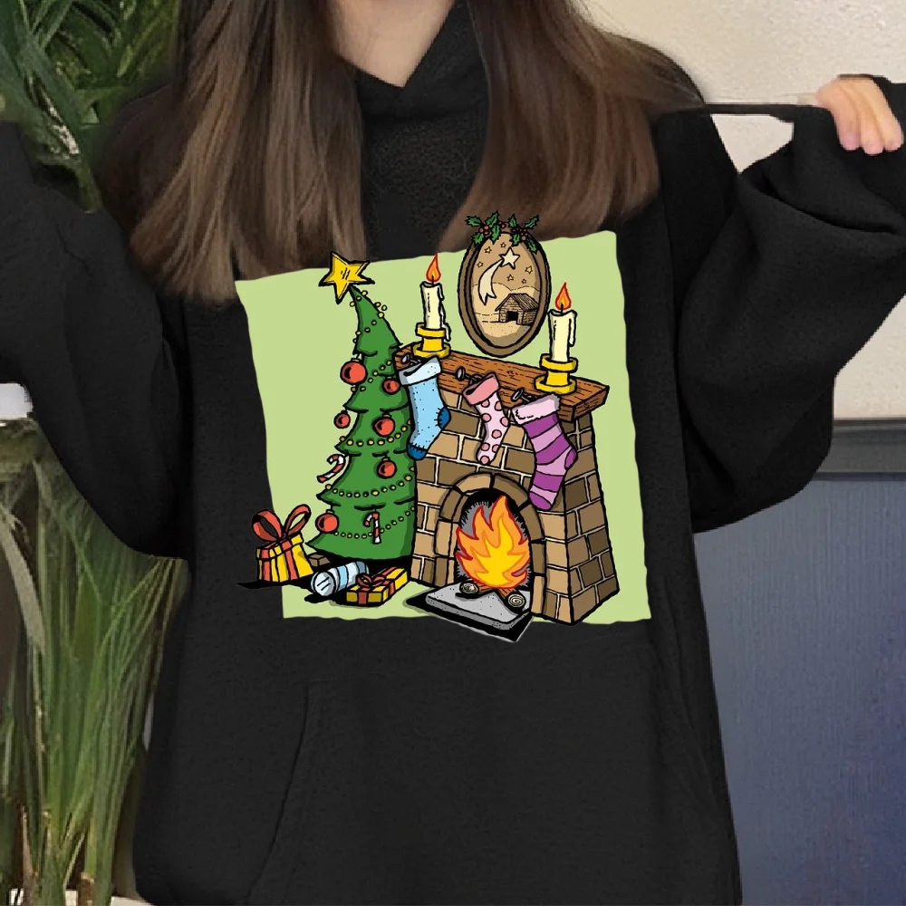 

Oversized Cotton Y2K Woman Soft Sweatshirts With Chrismas Themed Graphic Comfort Sweater Casual Loose Fit Unisex Winter Fashion