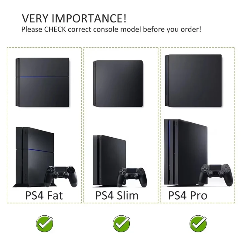 DATA FROG Non-Slip Cooling Bracket Vertical Stand Dock Mount Base Holder For PS4/PS4 PRO/PS4 Slim Console
