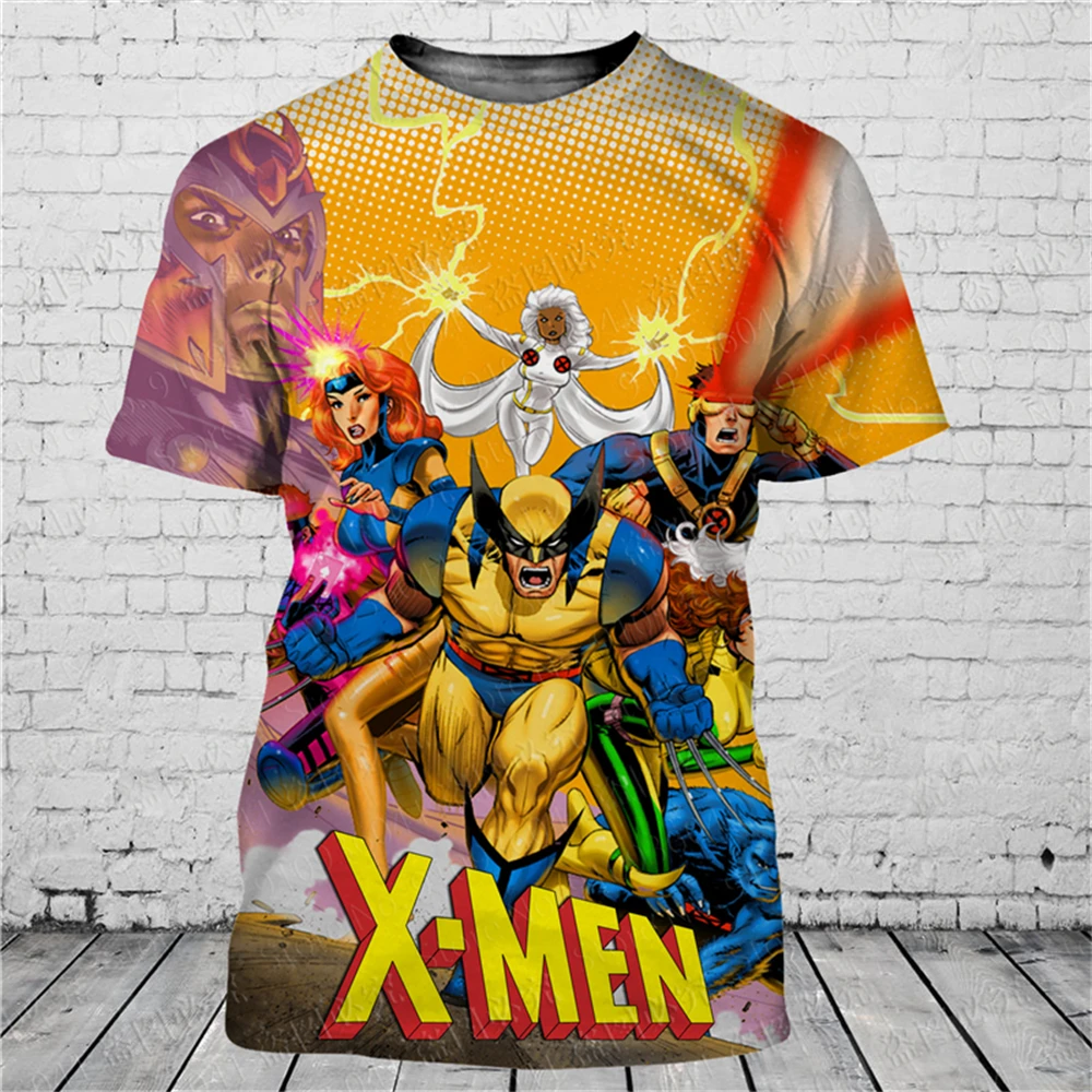 

X MEN comic 3D print Disney t shirt men women Short Sleeve casual style Summer Casual Streetwear Tee Tops