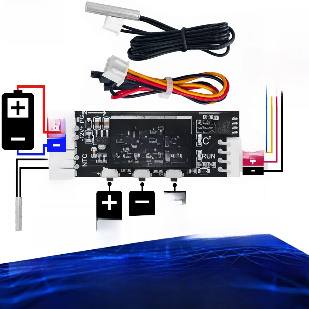 Enkele 12 V 3A DC PWM 4 Draad Fan Temperatuurregeling Snelheidsregelaar Chassis Computer Ruisonderdrukking Module NTC B 10 K 3950 - afbeelding 2