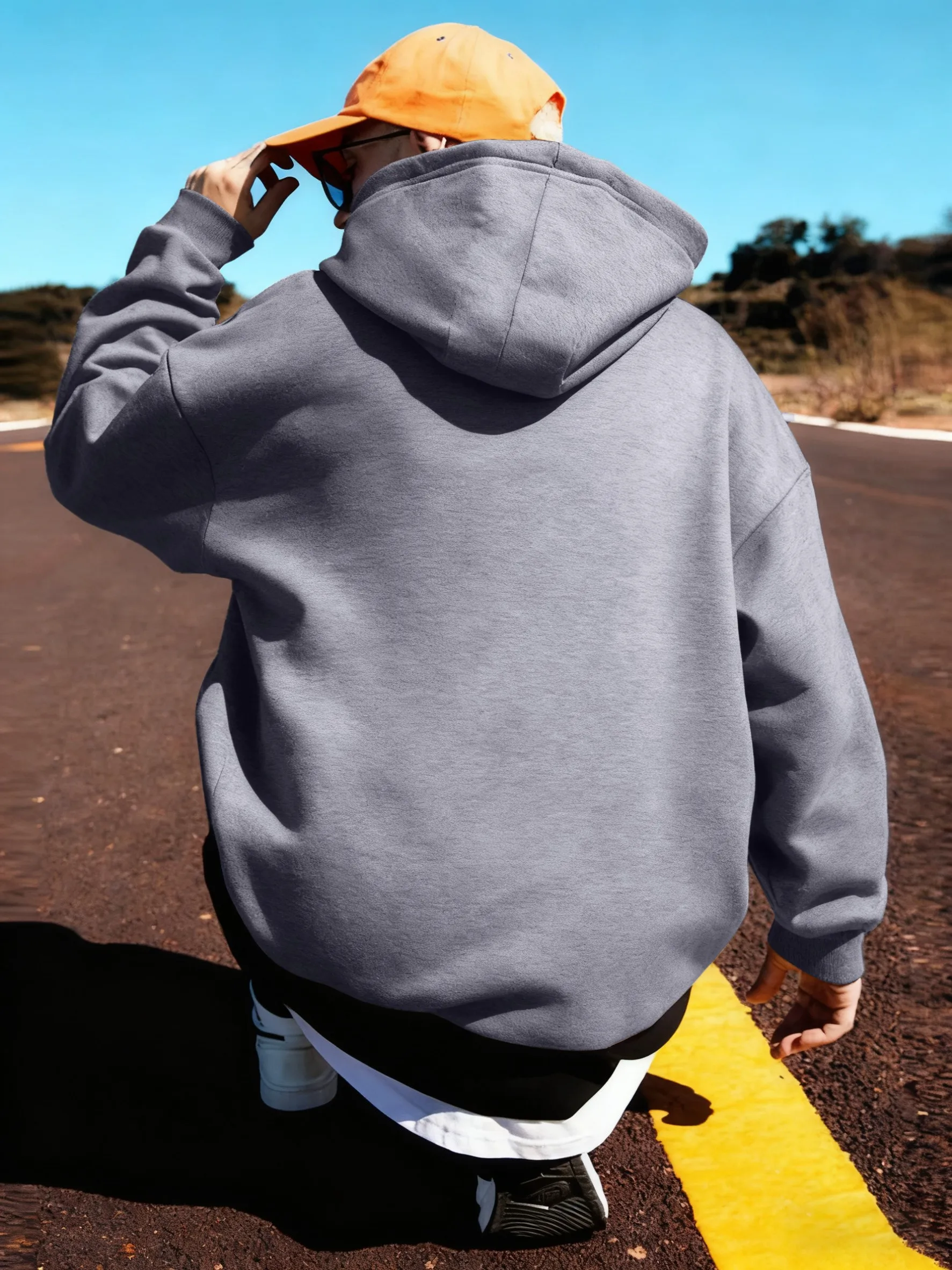 Harvard Est. 1636 Printed Sport Casual Hoody Men Street Fleece Sweatshirts Comfortable Loose Clothes Vintage Pocket Sportswears