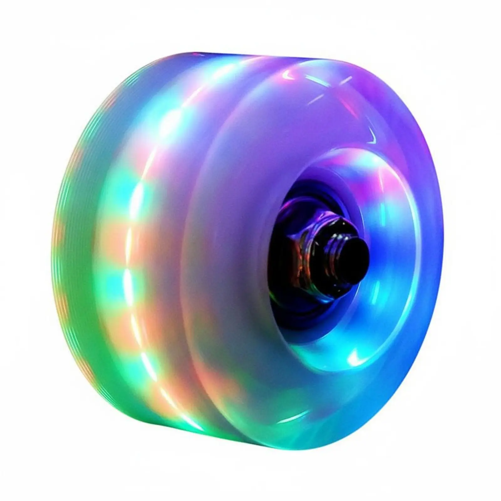 1PC LED Flashing Inline Skate Wheels No Required Flashing Inline Skate Wheel Light-up Skateboard Wheel for Kids, Teens