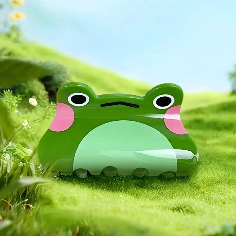 Pince à cheveux en forme de grenouille, 1 pièce, imitation animal, matériau acrylique, pince à queue de cheval quotidienne, couvre-chef de fête de vacances, accessoire pour cheveux
