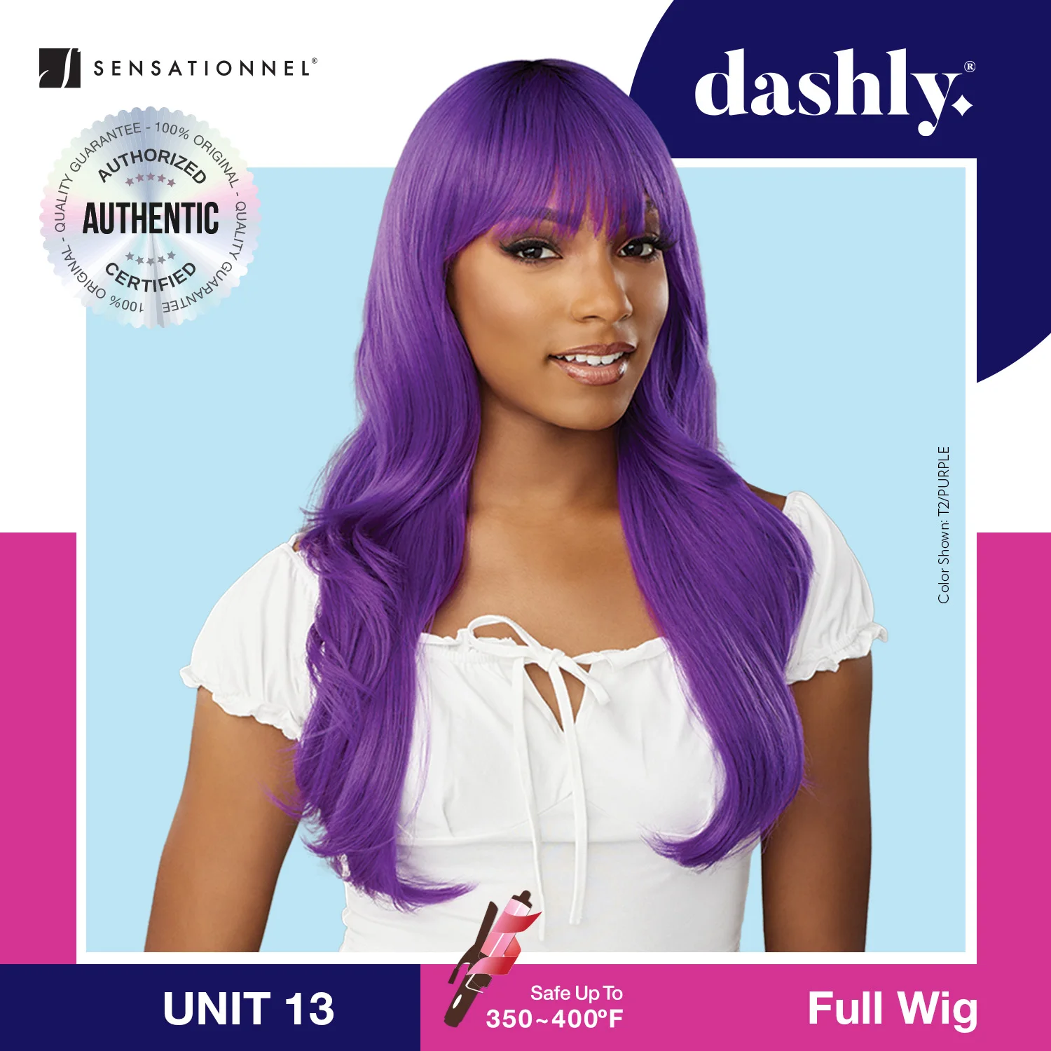 Sensationnel Dashly Wig UNIT 13 - Long, Stylish Look, Comfortable Fit, Effortless Wear