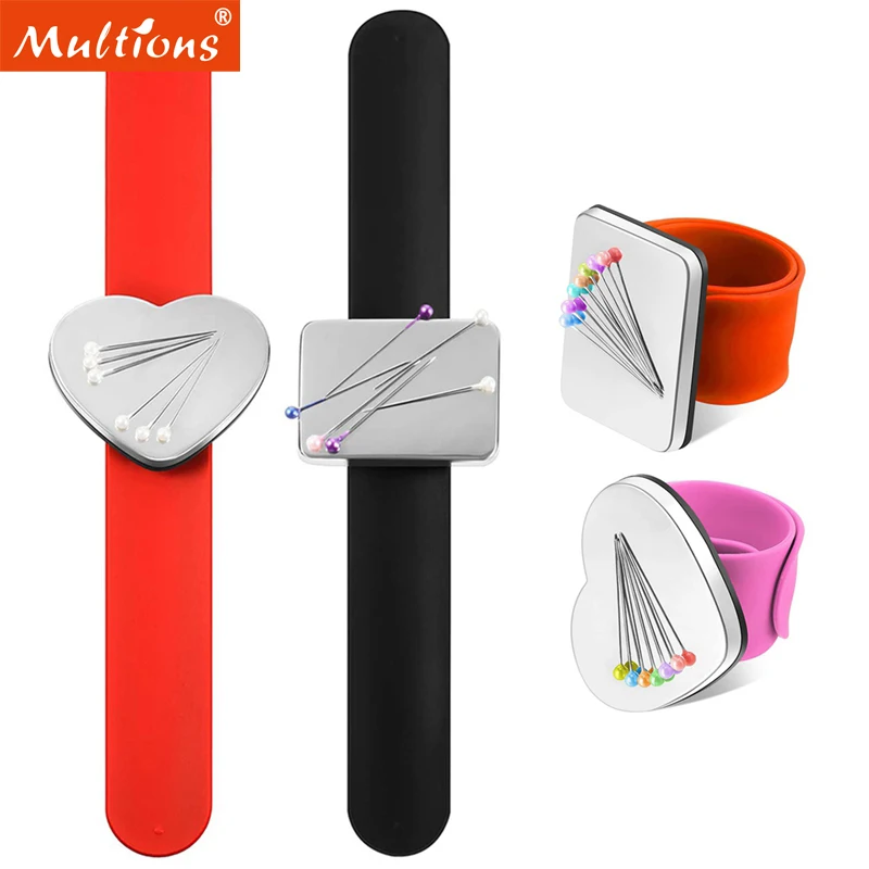 

Magnetic Sewing Pin Cushion Wrist Magnetic Needle Pins Holder Wristband Pin Cushion for Hair Clips Sewing Quilting Crafts