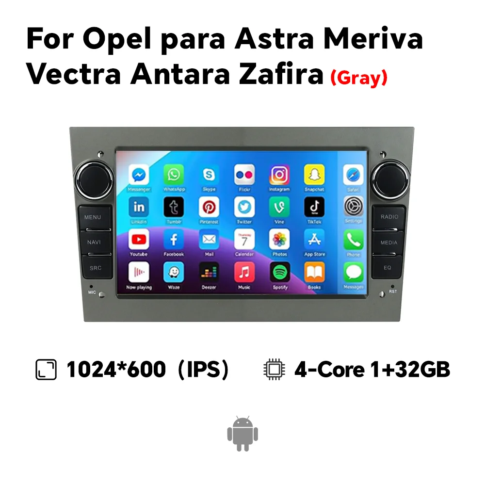 Eunavi 2Din Android Autoradio voor Opel Astra H G J Zafira B Corsa C D Antara Vectra Vivaro GPS RDS DSP 4G CarPlay Autoradio