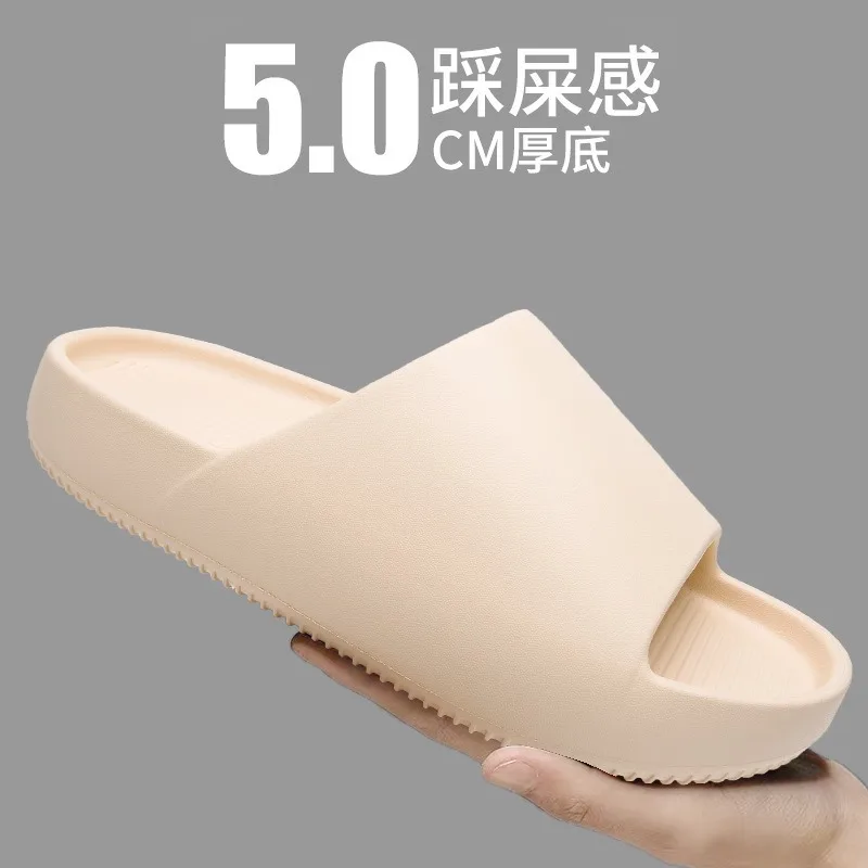 

Мужские летние шлепанцы, удобные домашние и уличные сандалии на толстой подошве для мальчиков-подростков, повседневные домашние тапочки, дышащая обувь