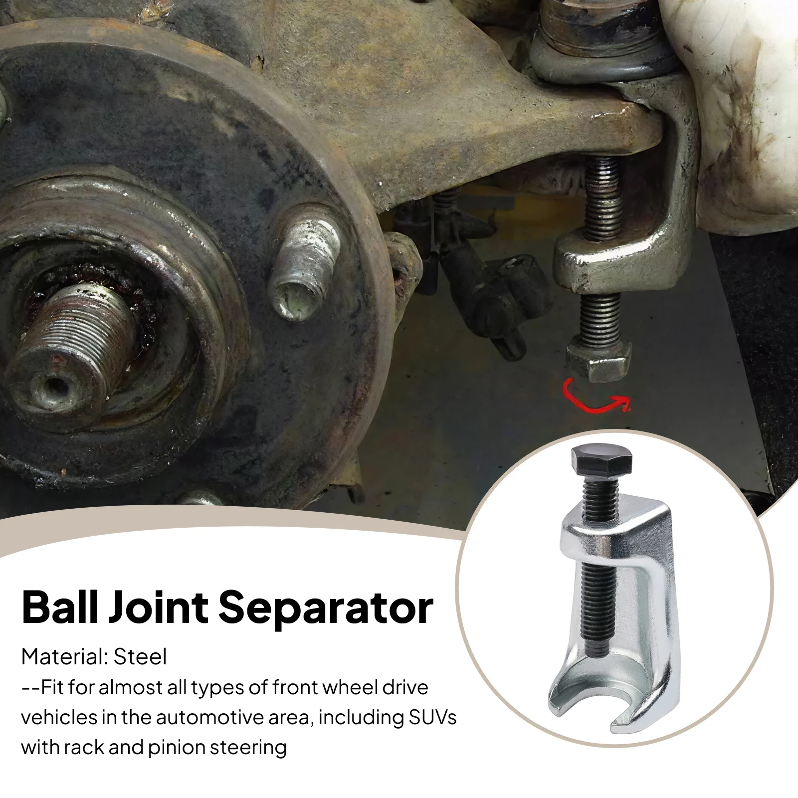 Auto Kugelgelenk Separator Spurstangenkopf Abzieher Extractor Splitter Removal Tool Pitman Arm Puller für Pickup SUV Light Truck