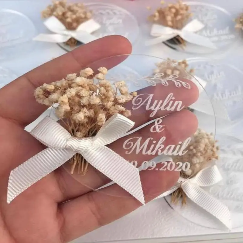 

Plexiglass Magnet 50 PCs Can Be Customized Baby Shower Wedding Birthday Engagement Party And All Events With You