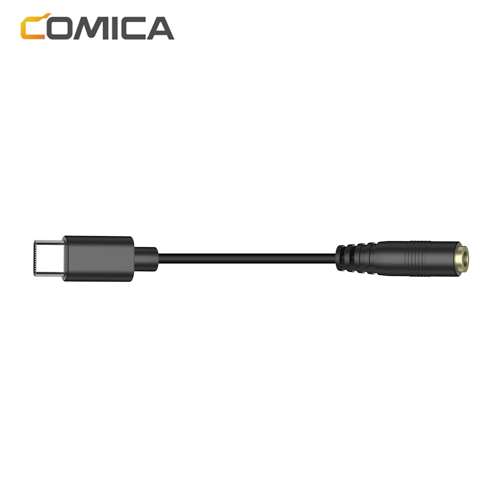 Comica CVM-SPX-UC 3,5 mm interfejs TRRS na USB-C kabel audio Mini kabel dźwiękowy Adapter kabla adaptera audio do mikrofonu