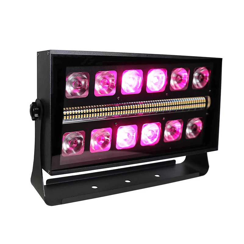 Sunart 12*20W LED Wash Strobe Light RGBW 4 in 1 Lamp Source For Stage Flow Effect Night Clubs Bars Events Shows DMX Fixture