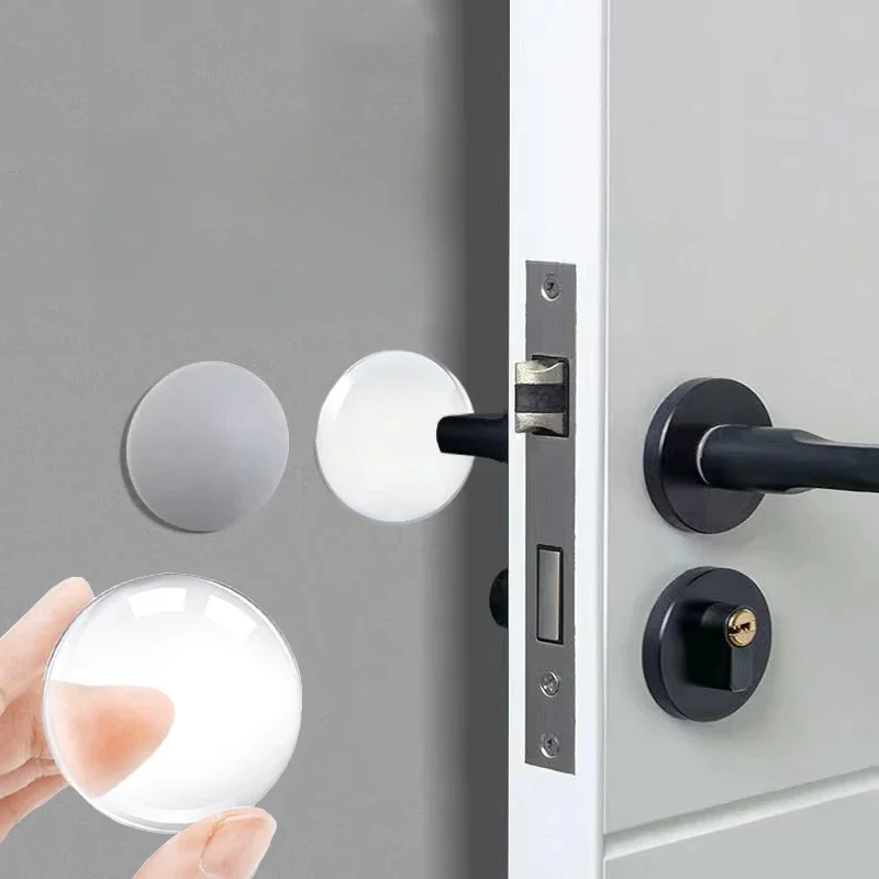 1/5 pièces Butoir de Porte poignée pare-chocs Silicone auto-adhésif muet Anti-choc Protection Porte Pad décoration de la maison Protection murale